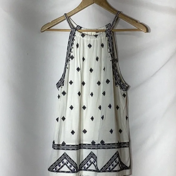 ANTHROPOLOGIE Kiana Embroidered Halter Tank Top Size S - Picture 5 of 12